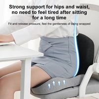 Lumbar Support Seat Cushion with Memory Foam for Chairs