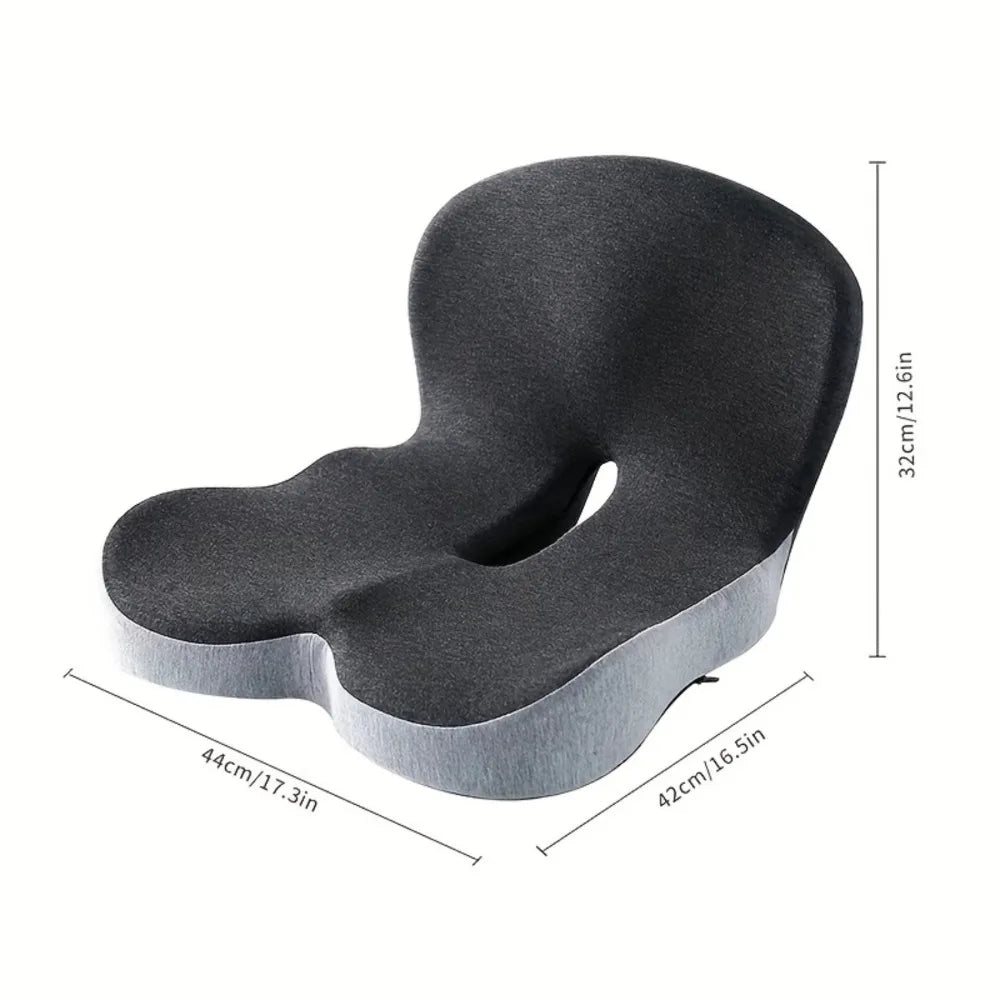 Lumbar Support Seat Cushion with Memory Foam for Chairs