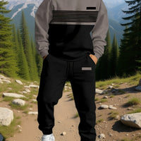 Color Block Hooded Sweatshirt with Full Sleeves and a Roomy Fit in Black in Sizes S to 2XL