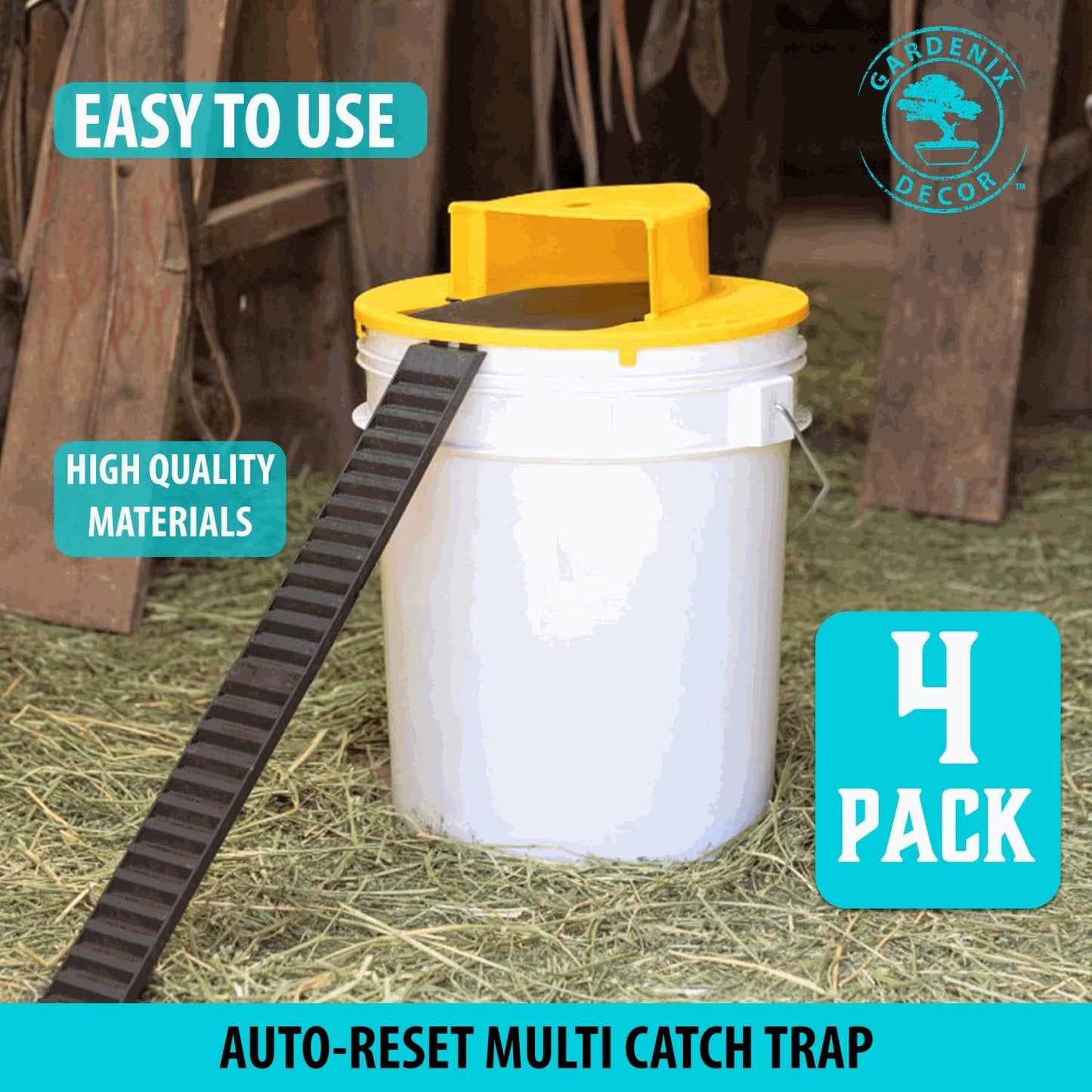 Mouse Trap Bucket Lid 4 Pack