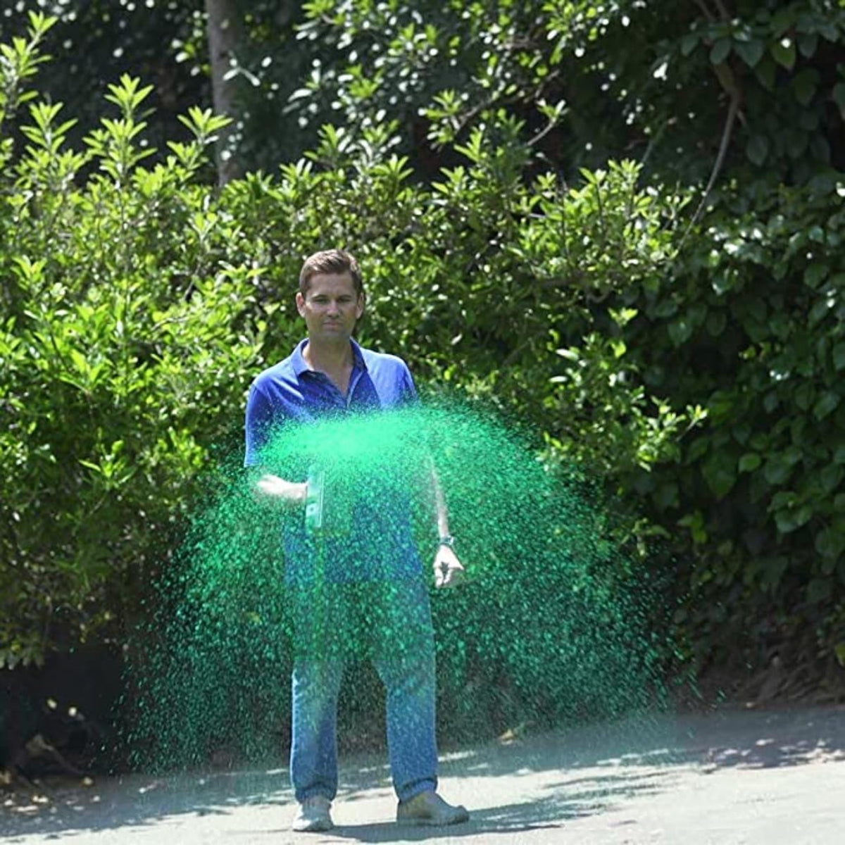 Lawn Seeding Spray System With Liquid Grass Seed
