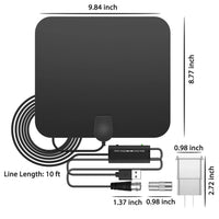 Amplified HDTV Antenna with Signal Booster for Indoor Use