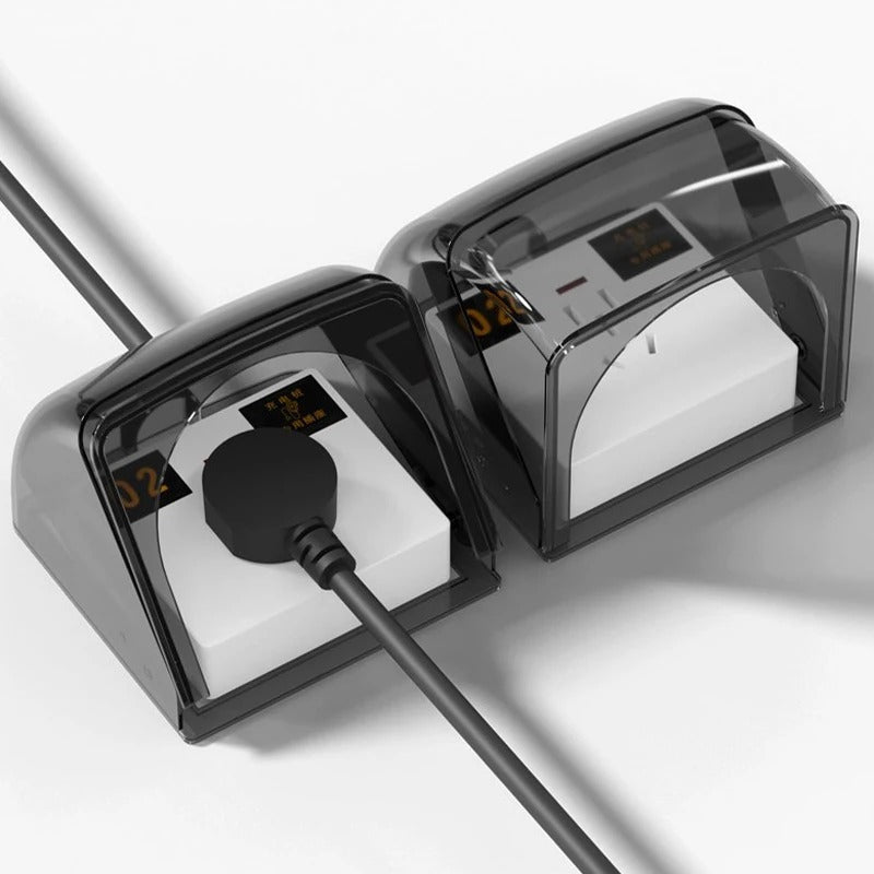 Plastic Cover for Outdoor Electric Car Charging Sockets That Slips Over 86 Type Wall Boxes
