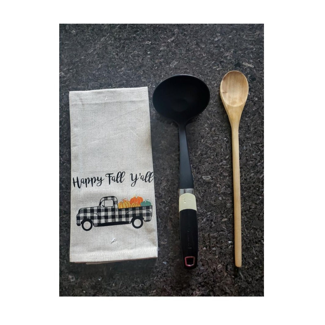 Kitchen Towels with Fall Patterns and Absorbent Cotton, Set of 6