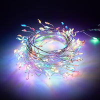 Copper Wire LED String Lights with Remote and 8 Modes for Christmas Trees and Patios