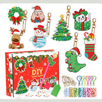 Diamond Painting Keychain Kit with Resin Beads and Applicator Tool for Ages 6+