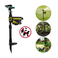 Solar Powered Motion Activated Sprinkler with Adjustable Sensitivity and Range and 300 Degree Rotation