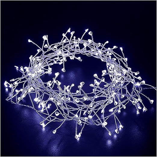 Copper Wire LED String Lights with Remote and 8 Modes for Christmas Trees and Patios