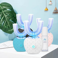 U Shaped Electric Toothbrush with 360 Degree Brush Head and 5000 Vibrations Per Minute