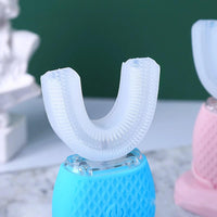 U Shaped Electric Toothbrush with 360 Degree Brush Head and 5000 Vibrations Per Minute