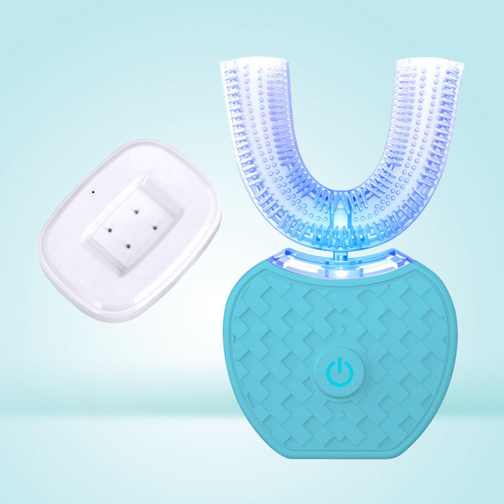 U Shaped Electric Toothbrush with 360 Degree Brush Head and 5000 Vibrations Per Minute