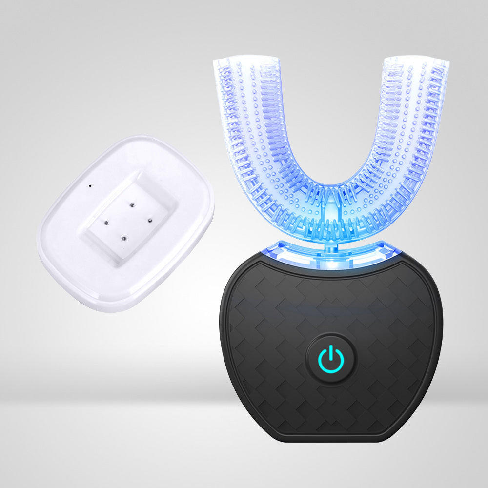 U Shaped Electric Toothbrush with 360 Degree Brush Head and 5000 Vibrations Per Minute