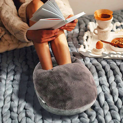 Heated Foot Warmer with Adjustable Temperature Control and Machine Washable Liner