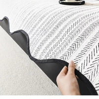 Microfiber Sofa Cover with Herringbone Weave and Scalloped Edge Trim