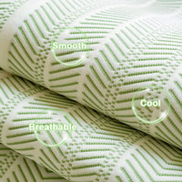 Microfiber Sofa Cover with Herringbone Weave and Scalloped Edge Trim