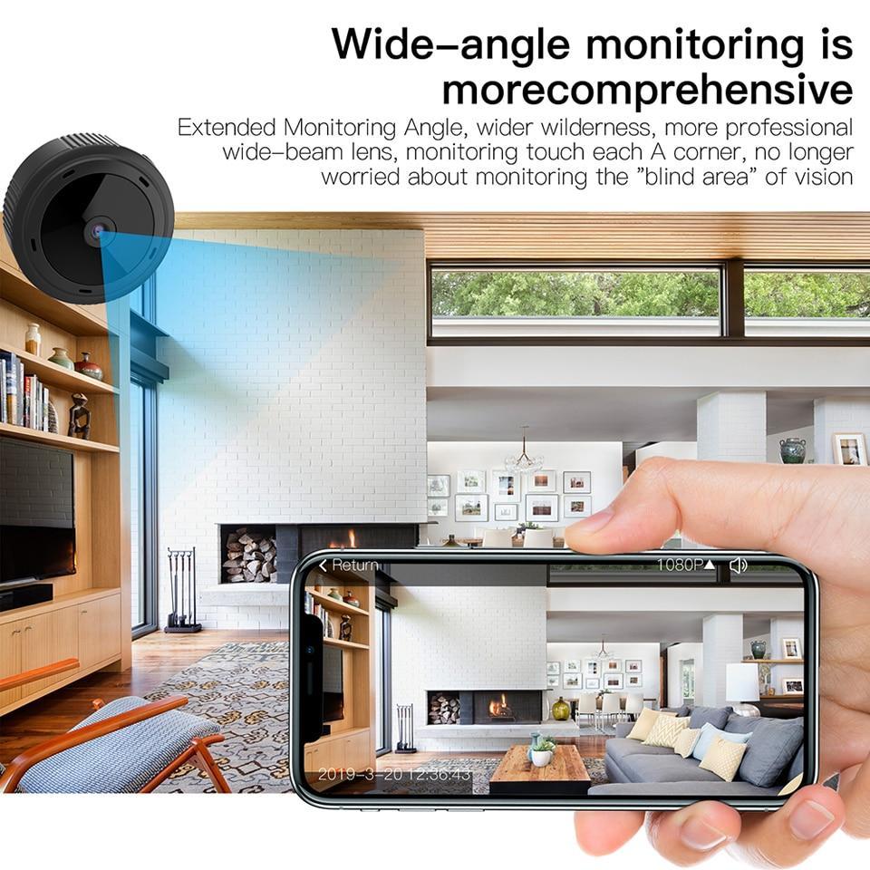 Mini WiFi Security Camera with 1080p IR Night Vision