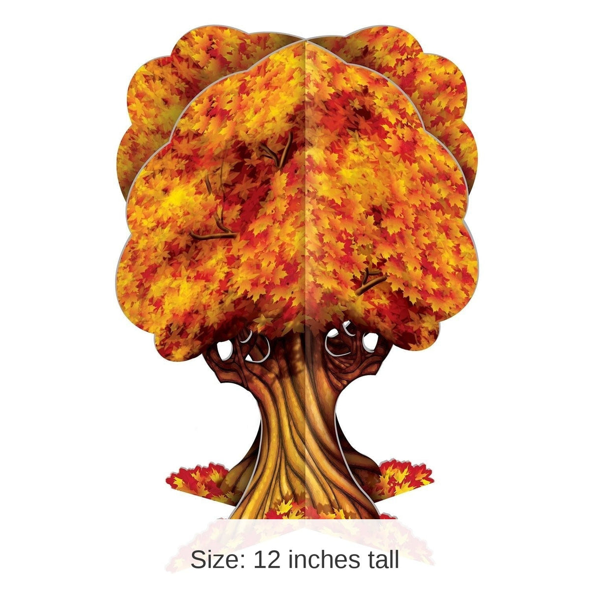 Fall Tree Centerpieces with 3D Design and Interlocking Tabs, 12-Pack 12-Inch
