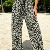 Casual Knit Leopard Print Pants - Jenny