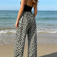 Casual Knit Leopard Print Pants - Jenny