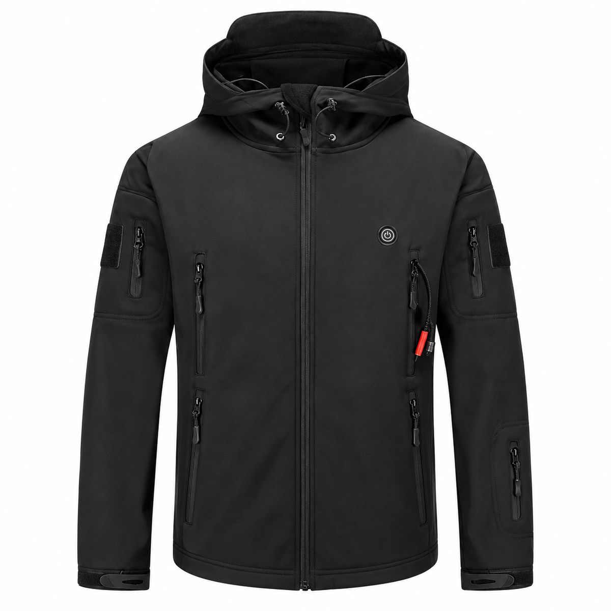Heated Outdoor Jacket with 7 Warming Zones and Camouflage Pattern, USB Power Bank