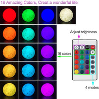 3D Moon Night Light Lamp encalife
