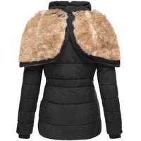 Winter Puffer Coat  Faux Fur Hood Quilted Design - Product detail 4
