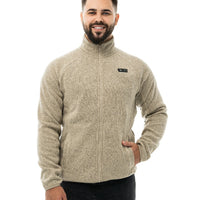 Mens Heated Fleece Jacket with Five Carbon Fiber Zones and Three Heat Levels for Outdoors