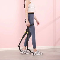 Waist-Mounted Seat with Rubber Foot Mat and Adjustable Belt for Outdoor Activities