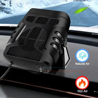 Portable Car Heater with 360-Degree Rotation and Dual Mode Fan for Defrosting