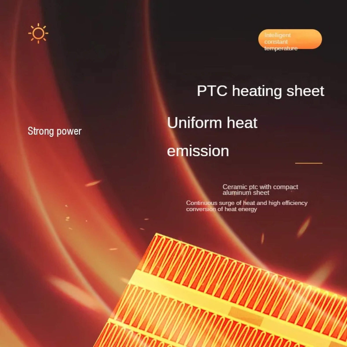 Portable Electric Heater with Programmable Timer and Anti Tilt Safety Switch for 20 Square Meters