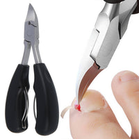 Stainless Steel Nail Clippers with Carbon Steel Blade and Built in File for Thick Nails