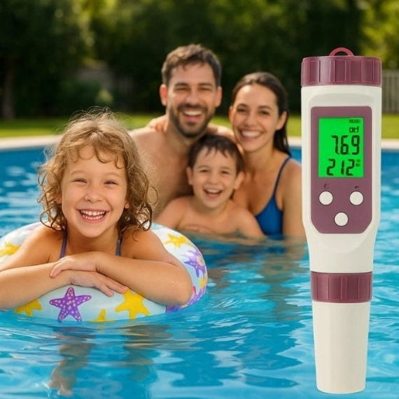 Digital Pool Water Tester for pH and Chlorine