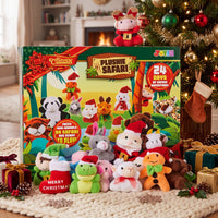 Palm Size Plush Animal Advent Calendar with 21 Animals and 3 Holiday Characters