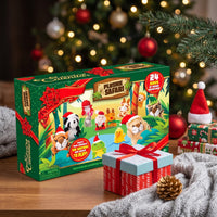 Palm Size Plush Animal Advent Calendar with 21 Animals and 3 Holiday Characters