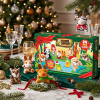 Palm Size Plush Animal Advent Calendar with 21 Animals and 3 Holiday Characters