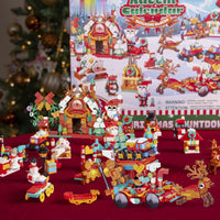 Toy Brick Countdown Box with 24 Mini Builds and Two Bigger Finale Models for Young Builders