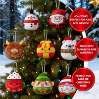 Christmas Tree Ornament Advent Calendar with 24 Hanging Plush Holiday Characters