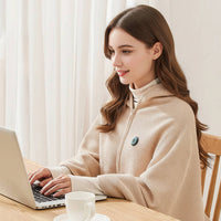 USB Heated Shawl Blanket with Three Heat Levels and Eight Heating Zones