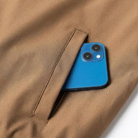 Matte Bomber Jacket with Metal Zipper and Rib Knit Trim for Men