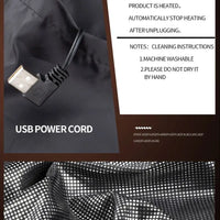 Power Bank Heated Jacket with 9 Zones and 3 Temperature Settings