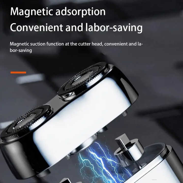 Dual Head Electric Shaver with Independent Floating Blades and Fast Charging