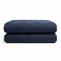 Blue Quilted Blanket