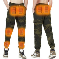 Heated Cargo Pants with 8 Graphene Zones and Independent Heat Control
