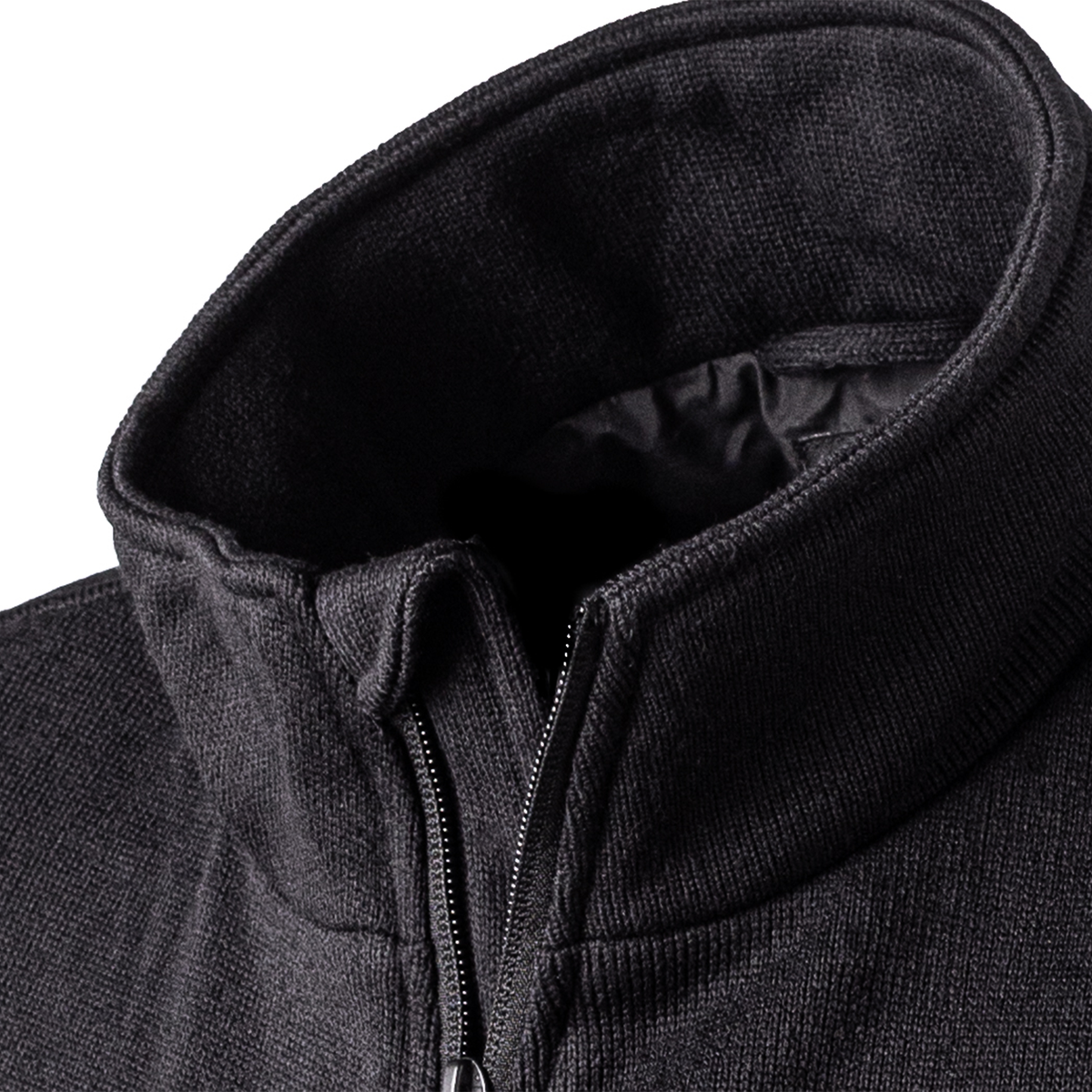 Mens Heated Knit Vest with Four Heating Zones and Rechargeable Battery for Cold Weather