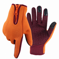 Touchscreen Winter Gloves with Conductive Fingertips and Silicone Grip Palm
