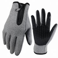 Touchscreen Winter Gloves with Conductive Fingertips and Silicone Grip Palm