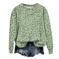 Leopard Print Oversized Sweatshirt - Lana