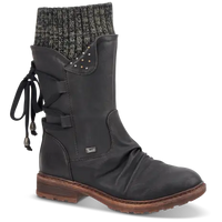 Womens Low Heel Ankle Boots with Warm Lining in Five Colors for Cold Weather Outings
