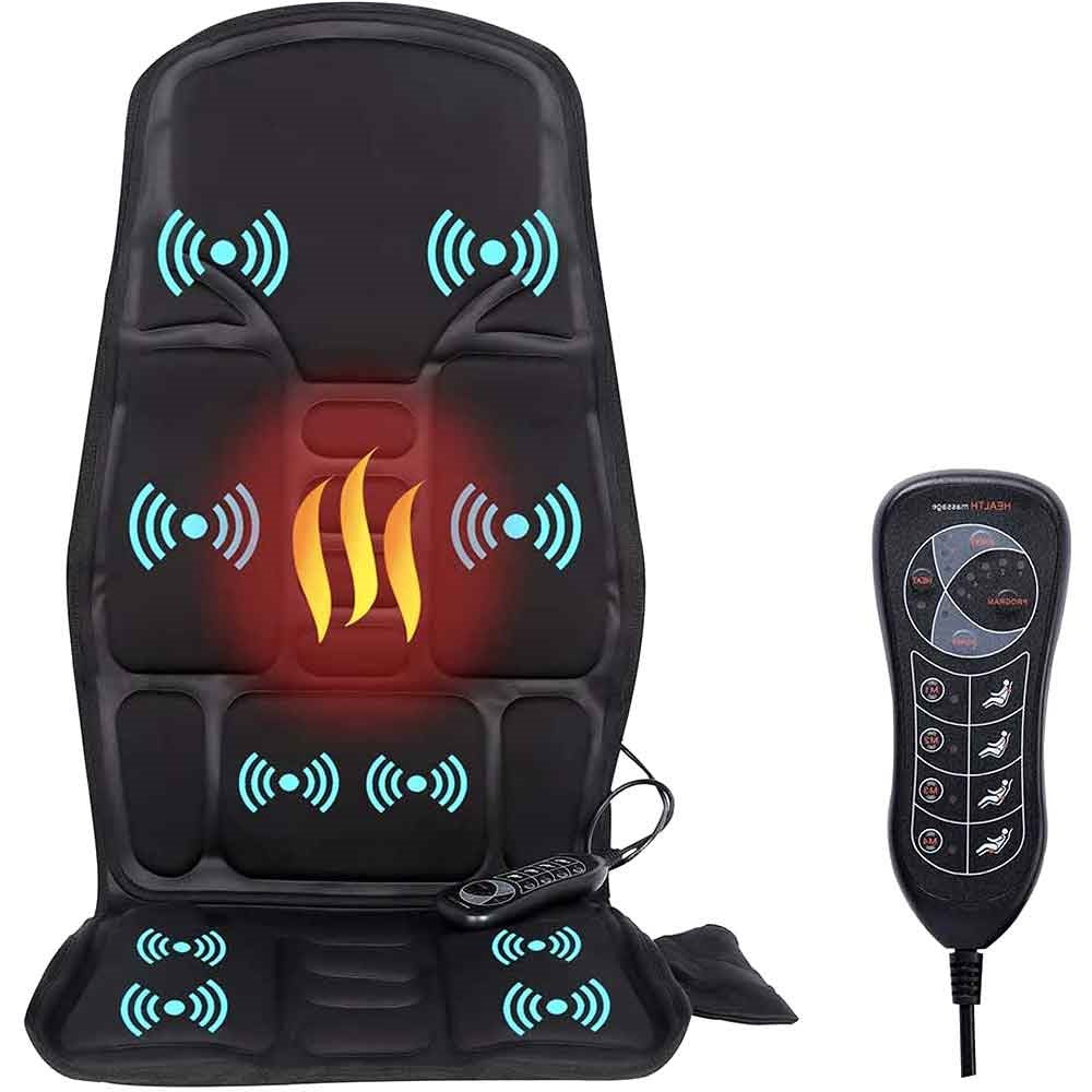 Massage Chair Pad with Heated Back and Neck for Car and Home