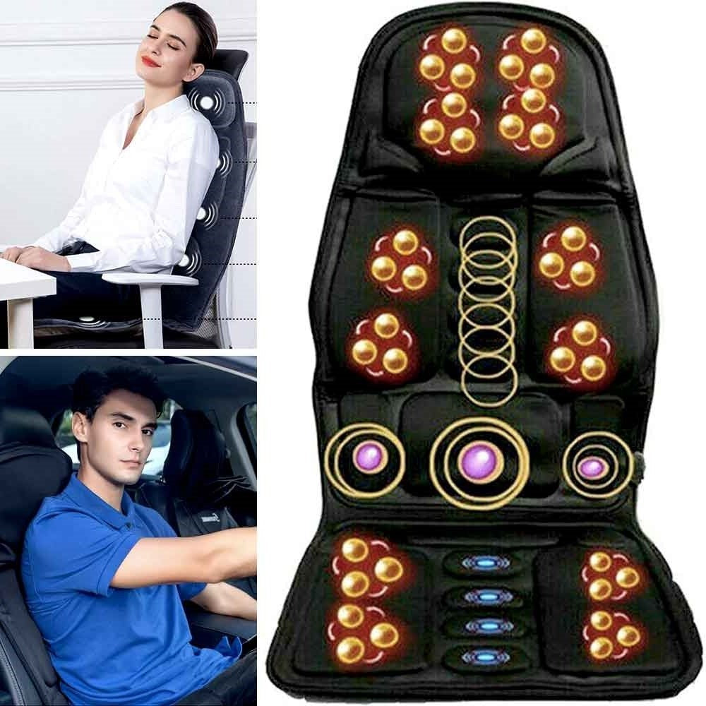 Massage Chair Pad with Heated Back and Neck for Car and Home